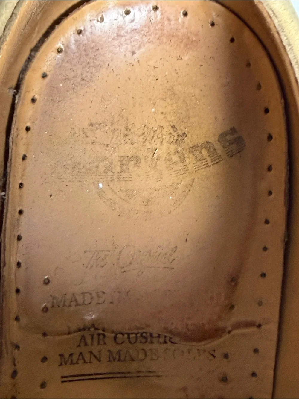 VTG Dr Martens Made In England 1461 Tan Nubuck Lace-Up Oxfords UK 5 / US 7-Women